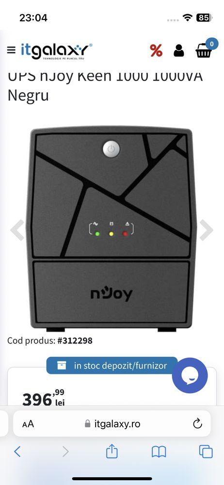 UPS nJoy Keen 1000, 1000 VA, sigilat