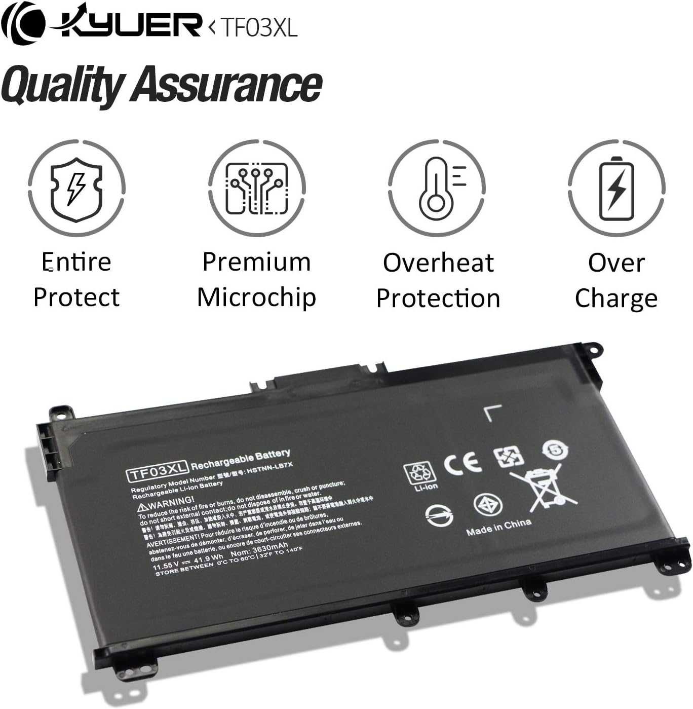 Baterie laptop HP Pavilion TF03XL 41.9Wh 11.55V 14-BF 14-BK 14-BP