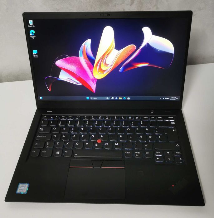 laptop lenovo 14" thinkpad x1 carbon gen 6 i7 8550u 8gb ram 256gb ssd