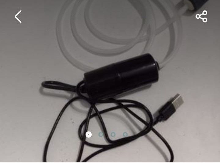 Oxigenator acvariu, pompă USB aer