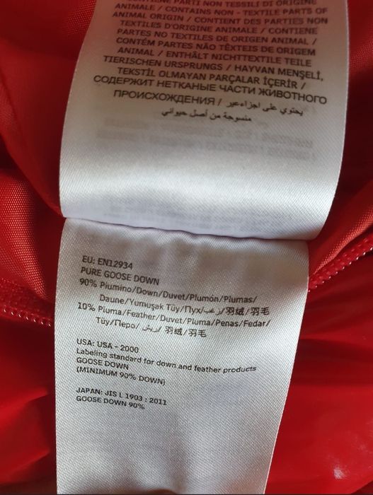 Combinezon Moncler salopeta blana naturala