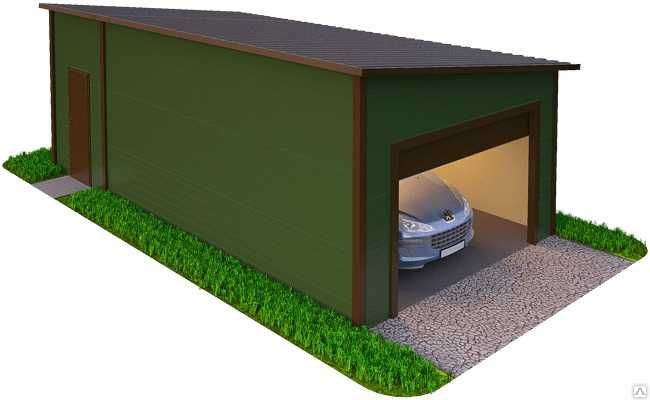 Garaje auto din structura metalica si panou sandwich termoizolant