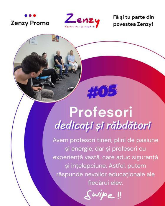 Centrul de meditații Zenzy - Matematică, Română, Istorie, Fizică, etc