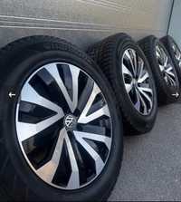 Jante originale Vw Touareg, anvelope Hankook 235/55/18" noi!!