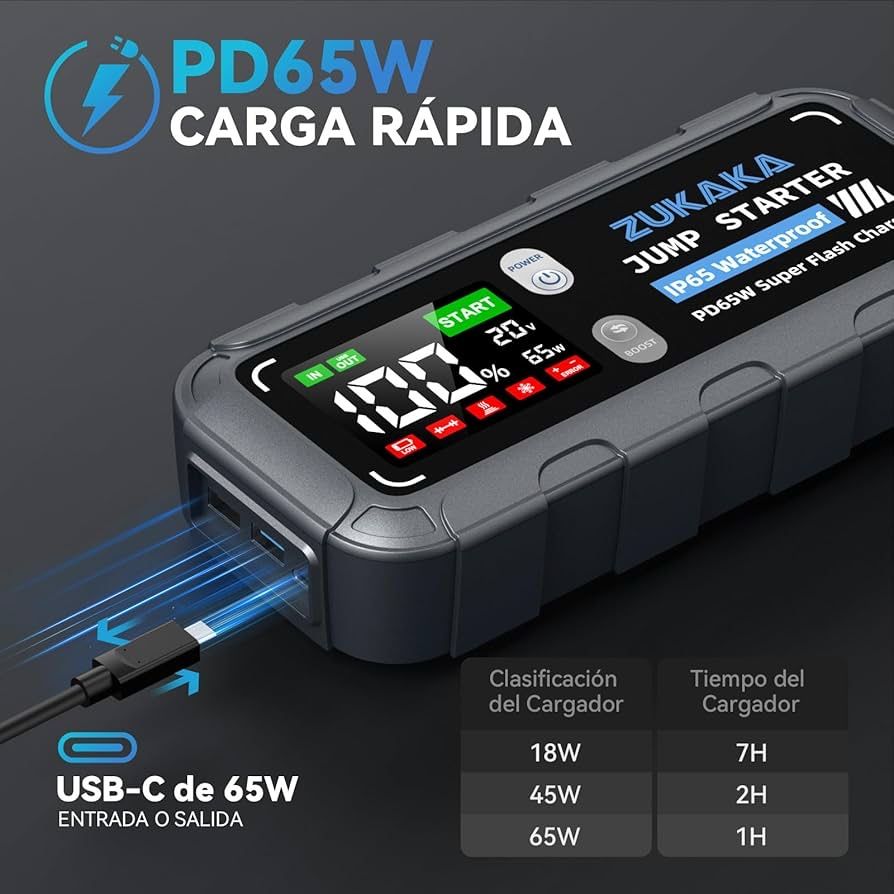 Zukaka джъмп стартер Djump starter 6000A за бензин и дизел
