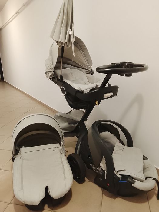 Cărucior stokke 3 in 1 cu accesorii