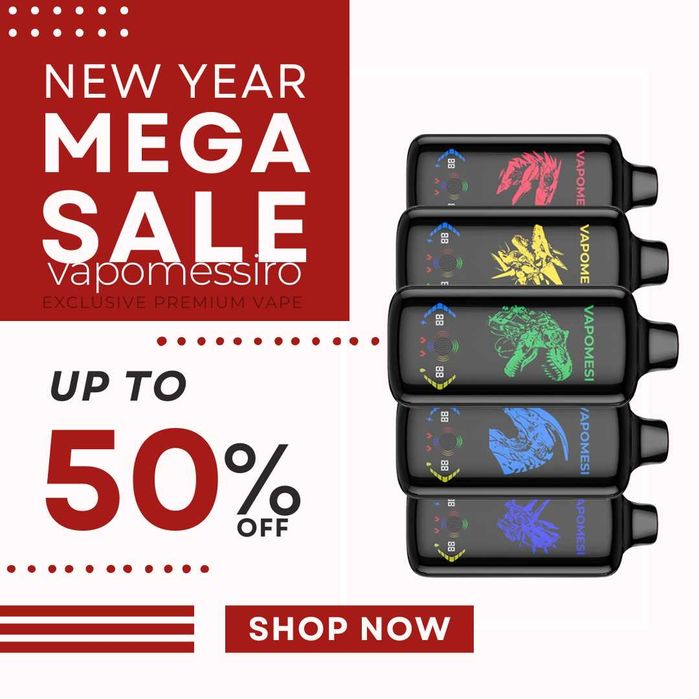 Vape Vapomessi Dinosaur 50.000 puffuri Touch-Screen!