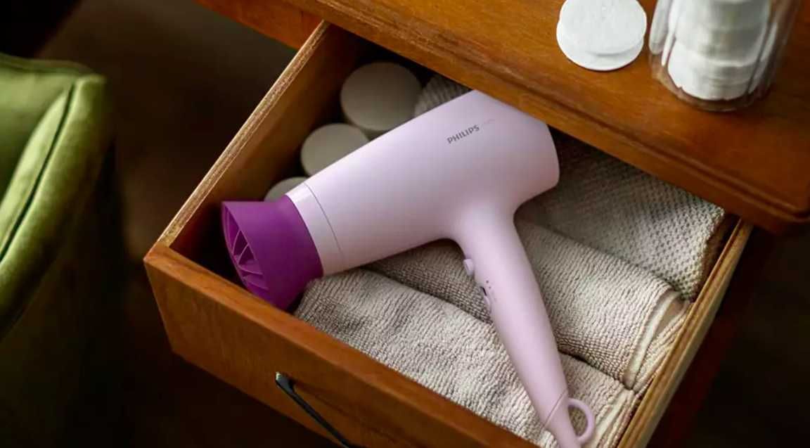Сешоар Philips BHD341/10, 2100W, Аксесоар Thermo Protect