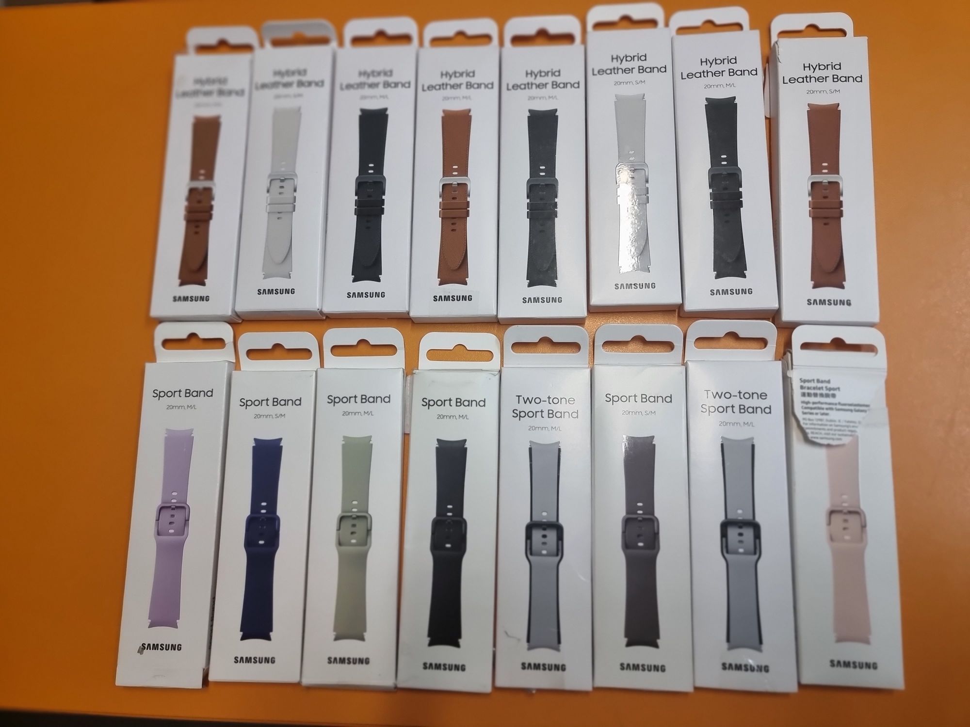 Curele originale Hybrid Leather ,Sport Band ,Samsung Watch 4/ 5 /5 Pro