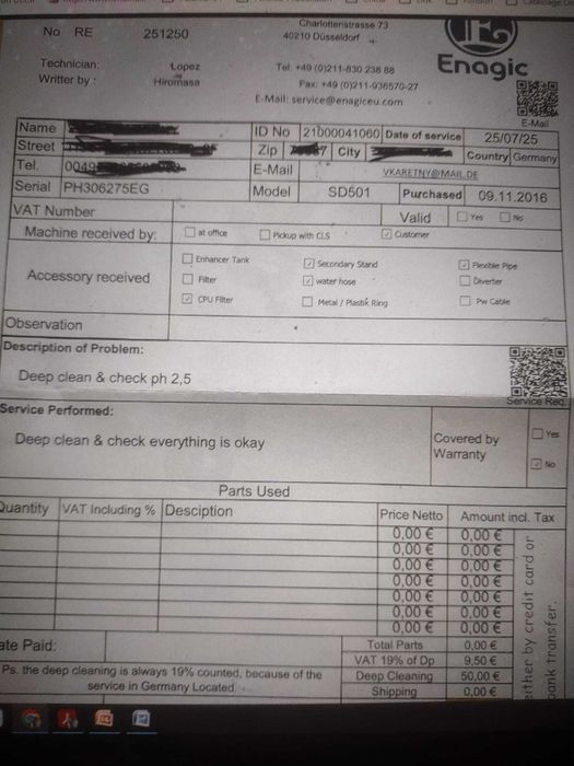 ENAGIC Kagen SD 501 - folosit - perfect functional