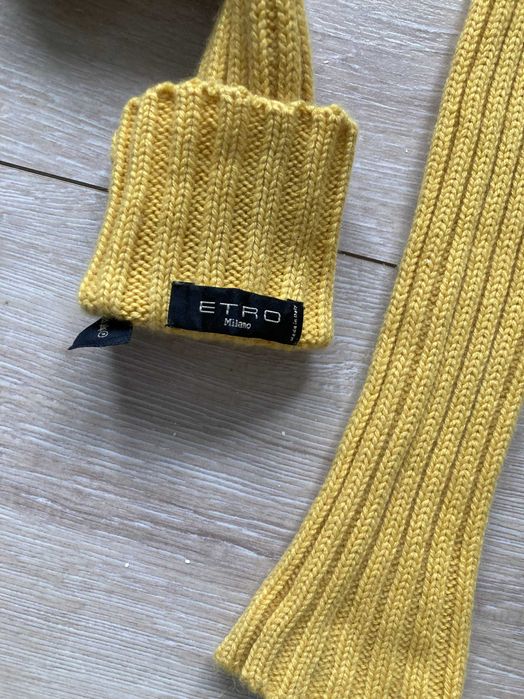 Etro Milano Cashmere женски ръкавици от кашмир и кожа размер 8