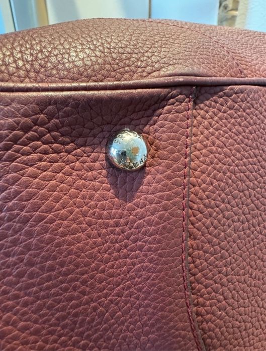 Geanta umar piele naturala Prada culoare burgundy