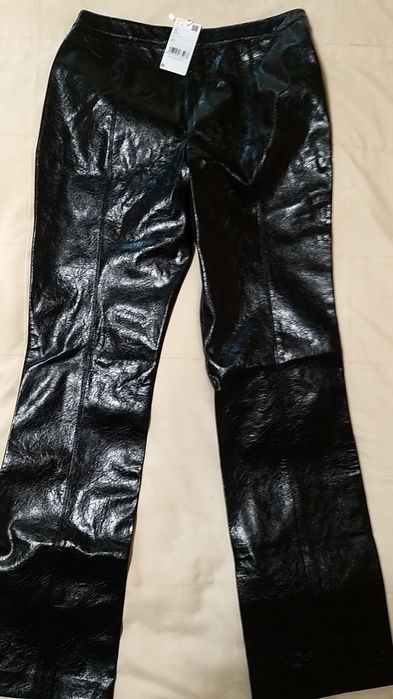 Mango, Нови кожени панталони,  с етикет