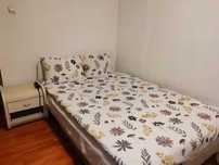 pat alb ikea 140 x 200 cu saltea
