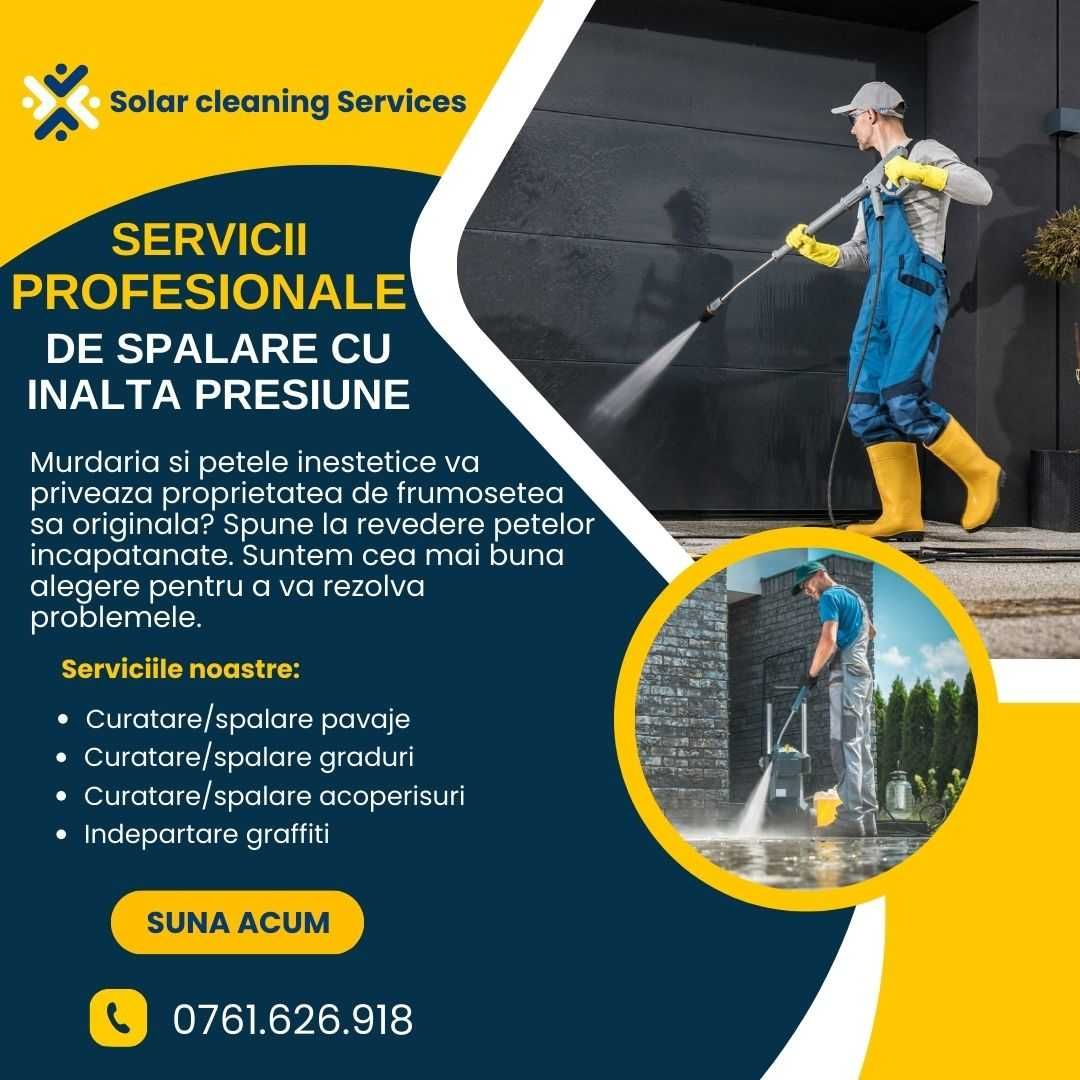 Servicii spalare/curatare cu inalta presiune si abur