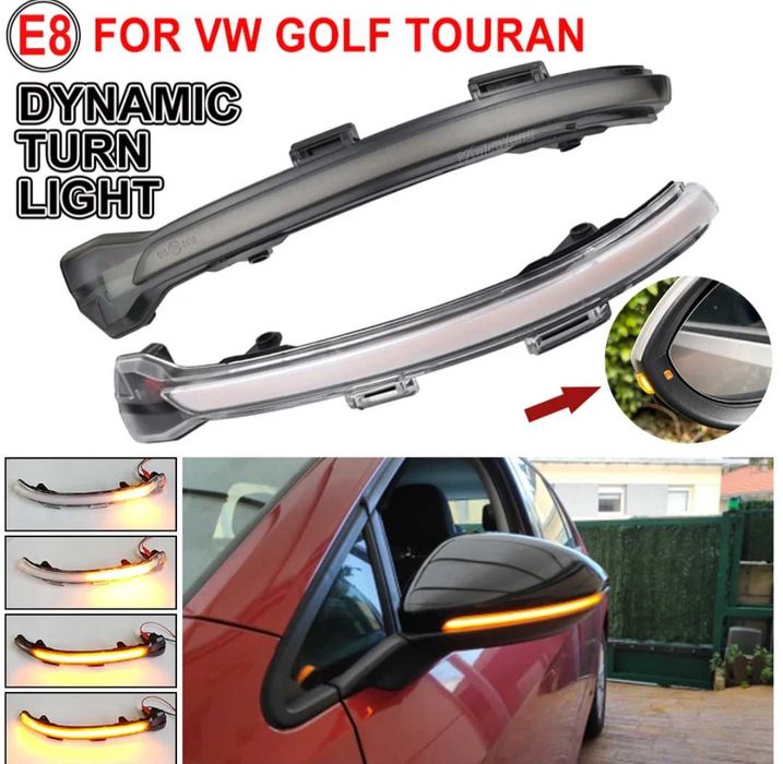 Динамични бягащи мигачи за огледалата за VW Golf Golf Sportsvan Touran