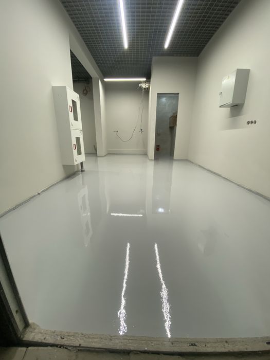 Полимерное пол. Стяжка. Бетон. Эпоксидная краска. Наливной пол