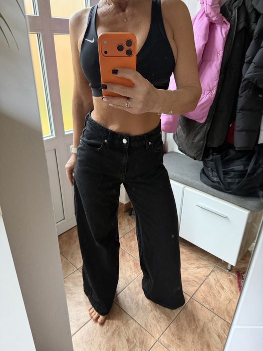 Blugi largi negri H&M