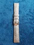 Curea ceas superba 20 mm.piele naturală sarpe lacuit,originala,Spania