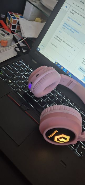 Casti Audio pentru Copii, PowerLocus Buddy cu volum limitat, Micro SD