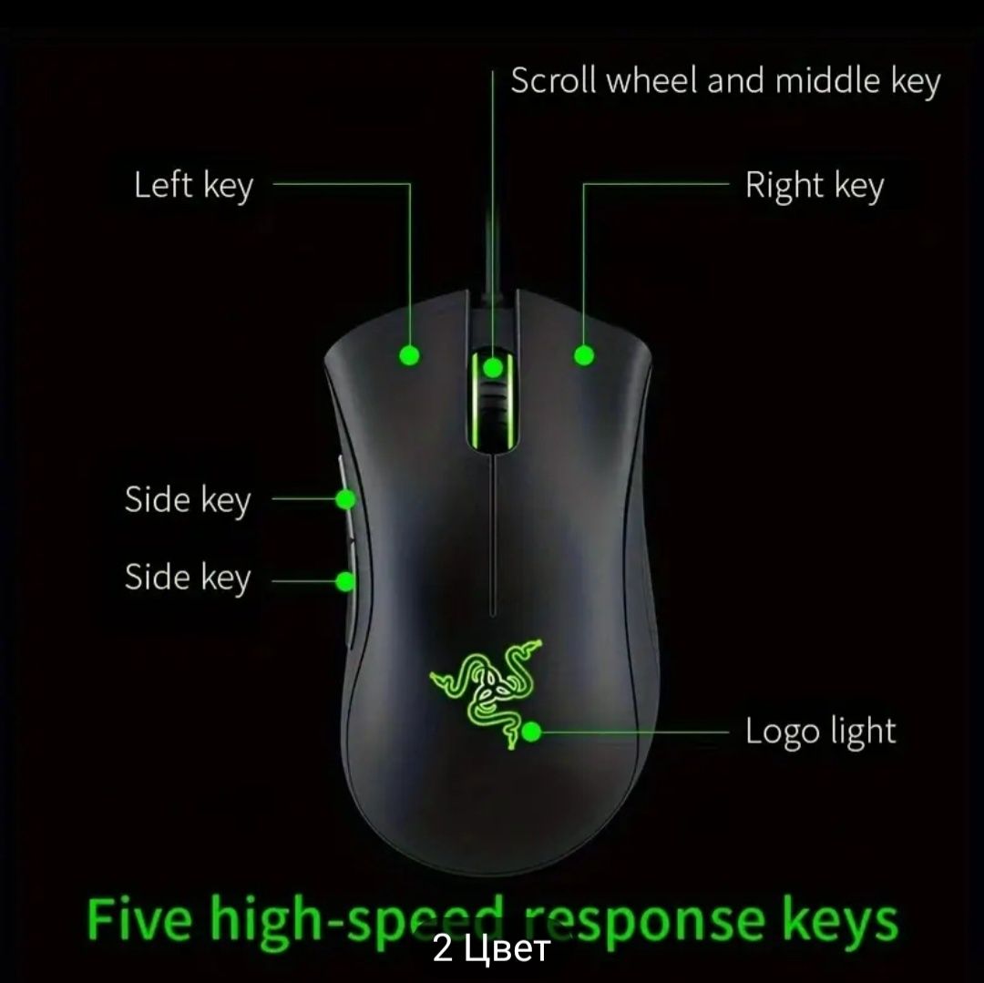 Игровая мышь Razer 
оптический