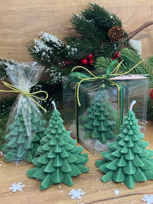 Бюджетни коледни  свещи