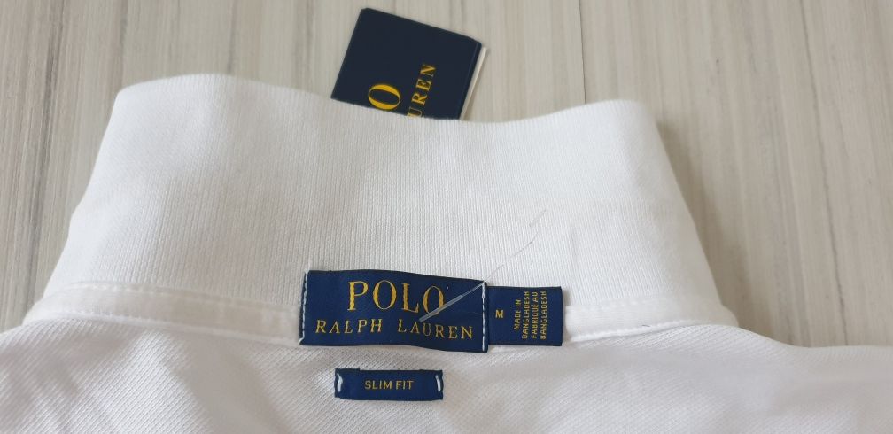 POLO Ralph Lauren Pique Cotton Slim Fit M НОВО! ОРИГИНАЛ Мъжка Тениска