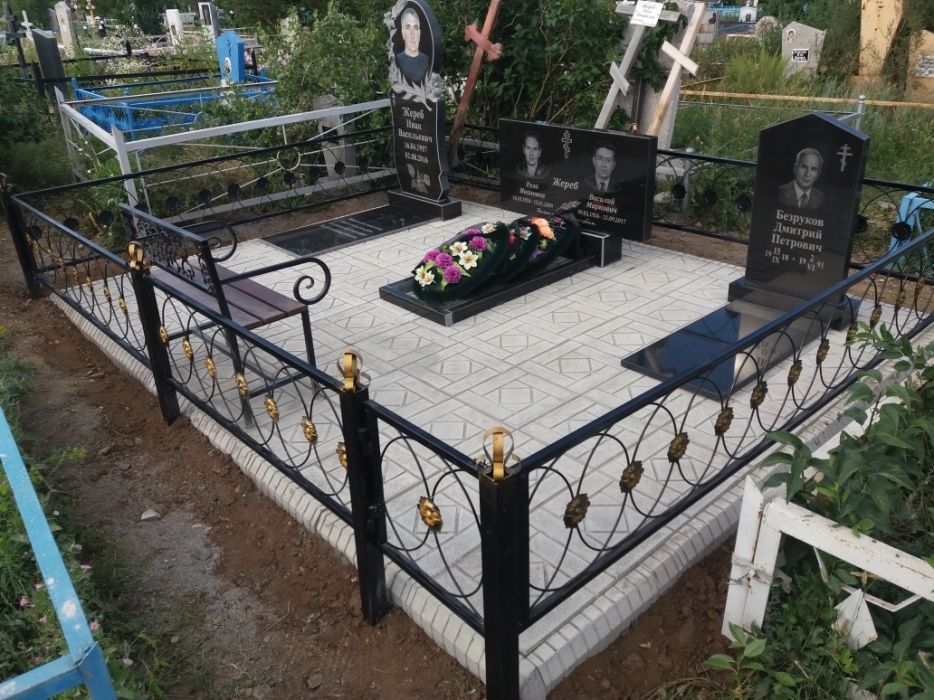 памятники  оградки пришахтинск облогораживание  могил