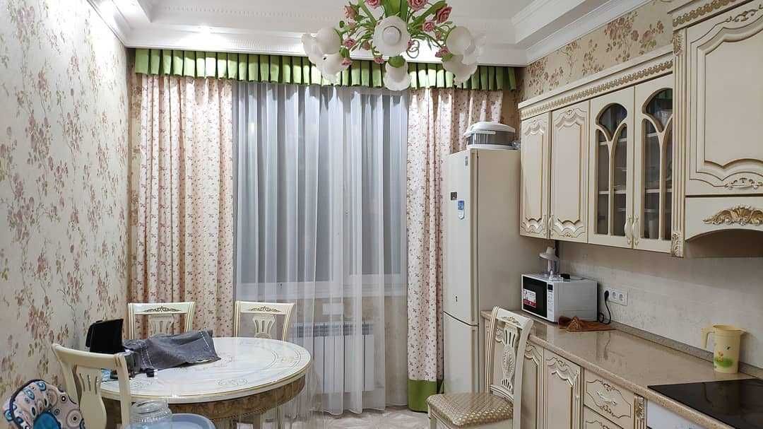 Готовые шторы тюль в спальню, на кухню на заказ с дизайном Астана