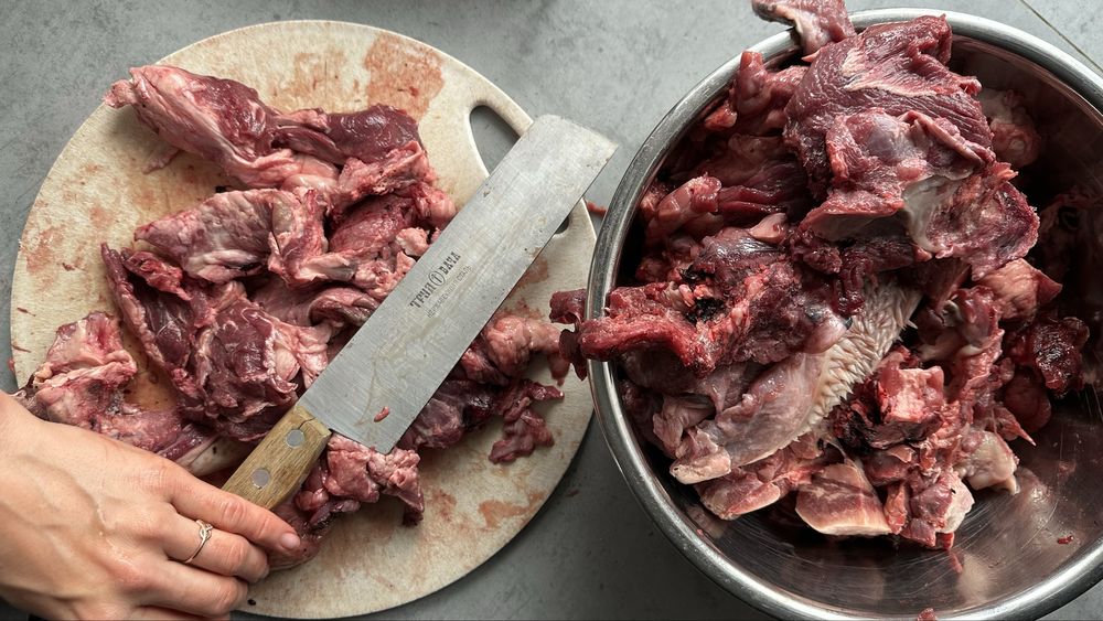 Мясо для собак (головная обрезь)