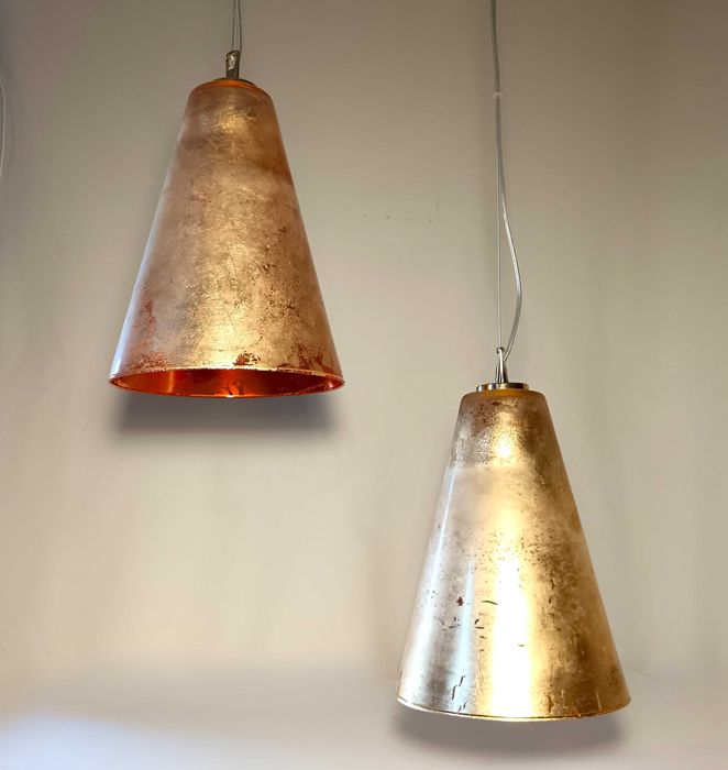 Lustra (1 din 2) Mid-Century, Iluminat arhitectural, RUGGIU, vintage