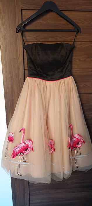 Rochita unicat cu flamingo, Urma, marimea 36