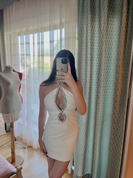 Rochie de ocazie mini alba