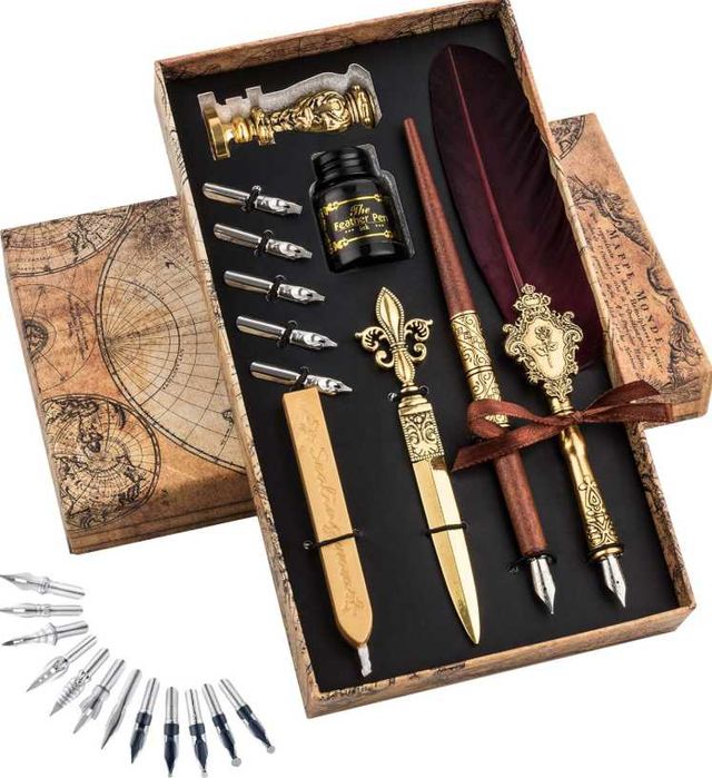 Set penita caligrafie elegant retroVintage Pen Set cadoul perfect