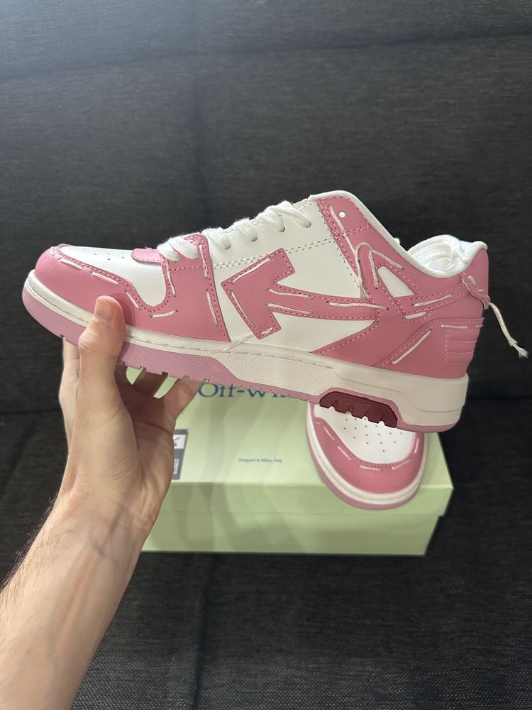 Off-White Out of Office Sartorial Stitching White Pink
