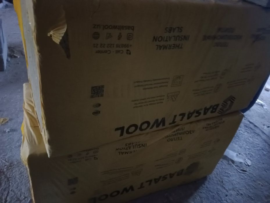 Bazalt Wood issiqlik izolatsiyasi 10 sm qalinlik, 50% lik