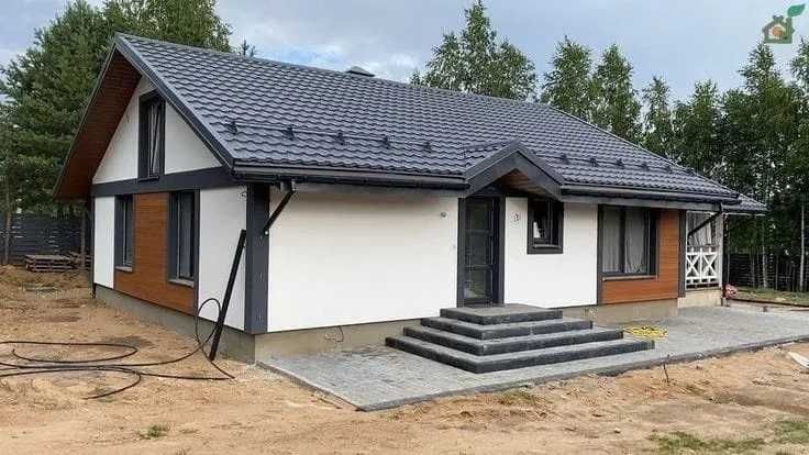 Case modulare moderne pe structura metalica, cabane tip A la cheie