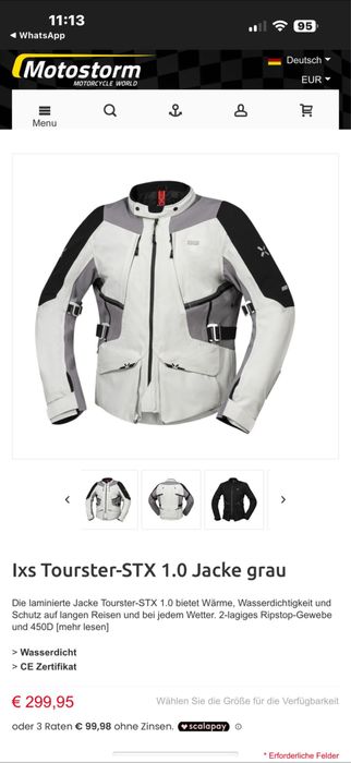 Geaca moto ISX Tourster -STX noua !