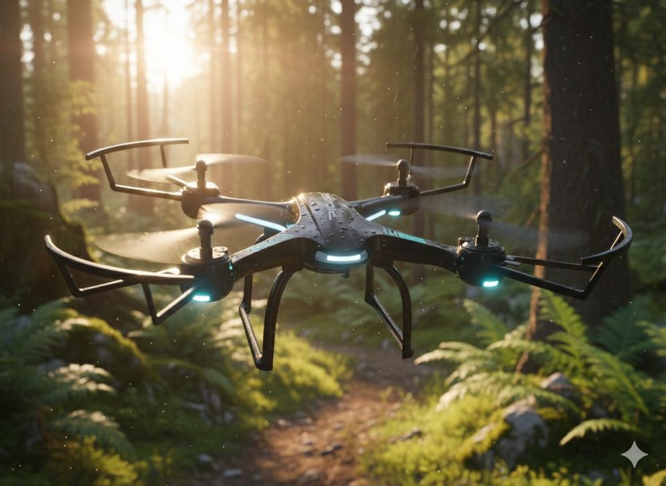 Dron. Дрон, квадрокоптер игрушка. Без камеры