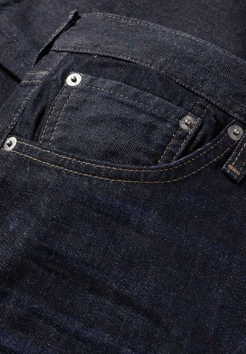 Blugi / jeans barbati cu fenta cu nasturi NOI W42 L32 regular fit