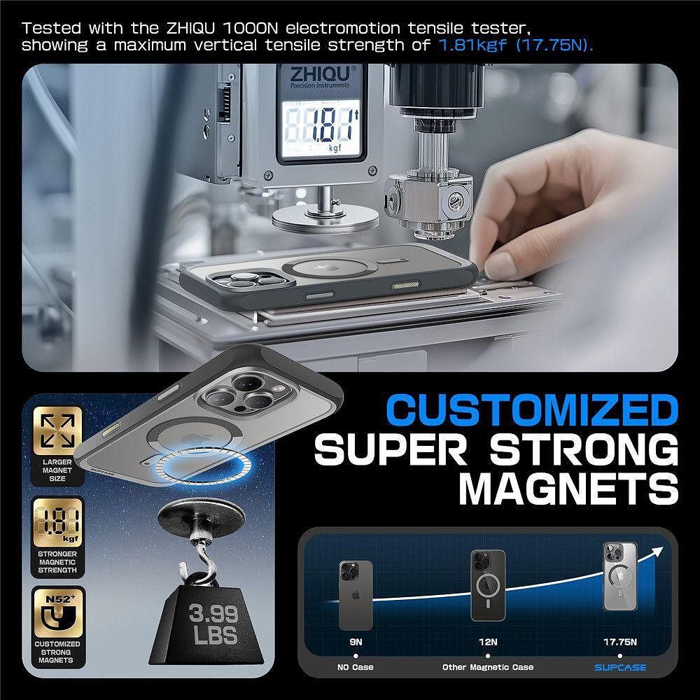 Кейс supcase ub mag magsafe за iphone 16 pro max - сив