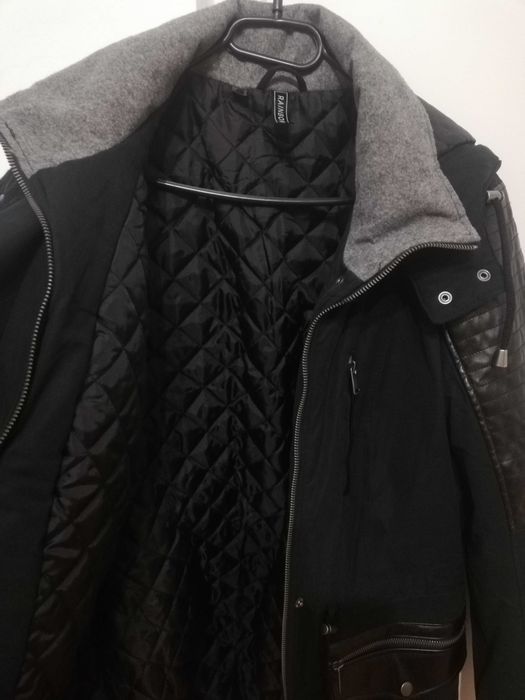 Geaca Canadiană cu aplicaţii tip piele, Rainbow Bonprix, marime 40