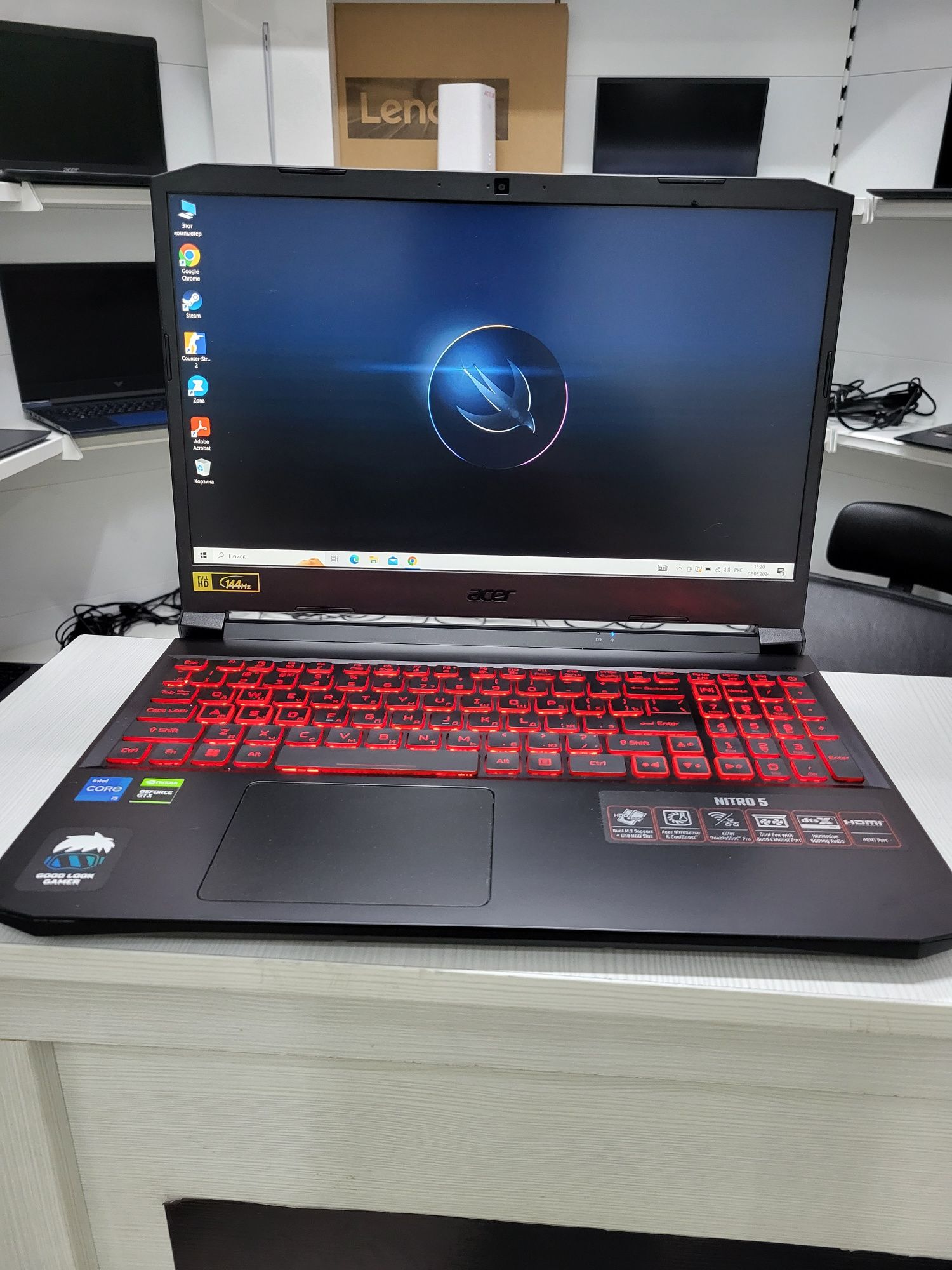Игровой ноутбук Acer Nitro 5 Intel Core I5-11400H 16/512 GTX 1650