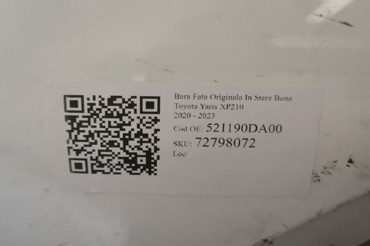 Предна броня Оригинална В добро състояние Тойота Ярис / Toyota Yaris X