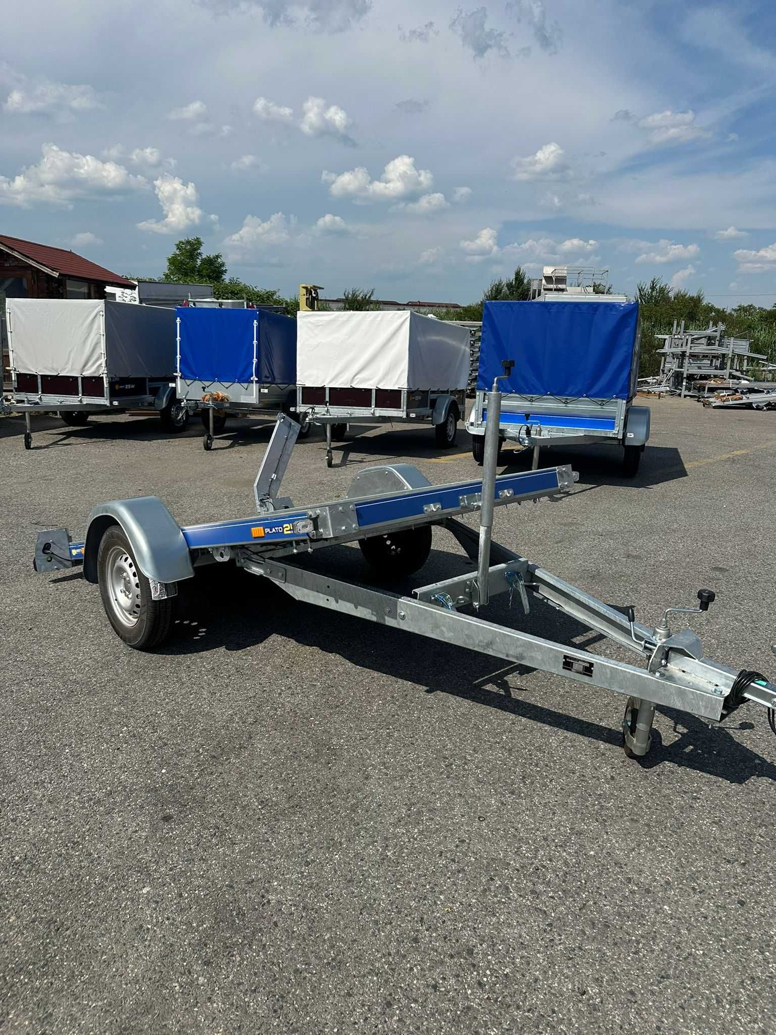 REMORCA 750 KG/ATV SI MOTO 250*130*10 cm, CIV RAR !