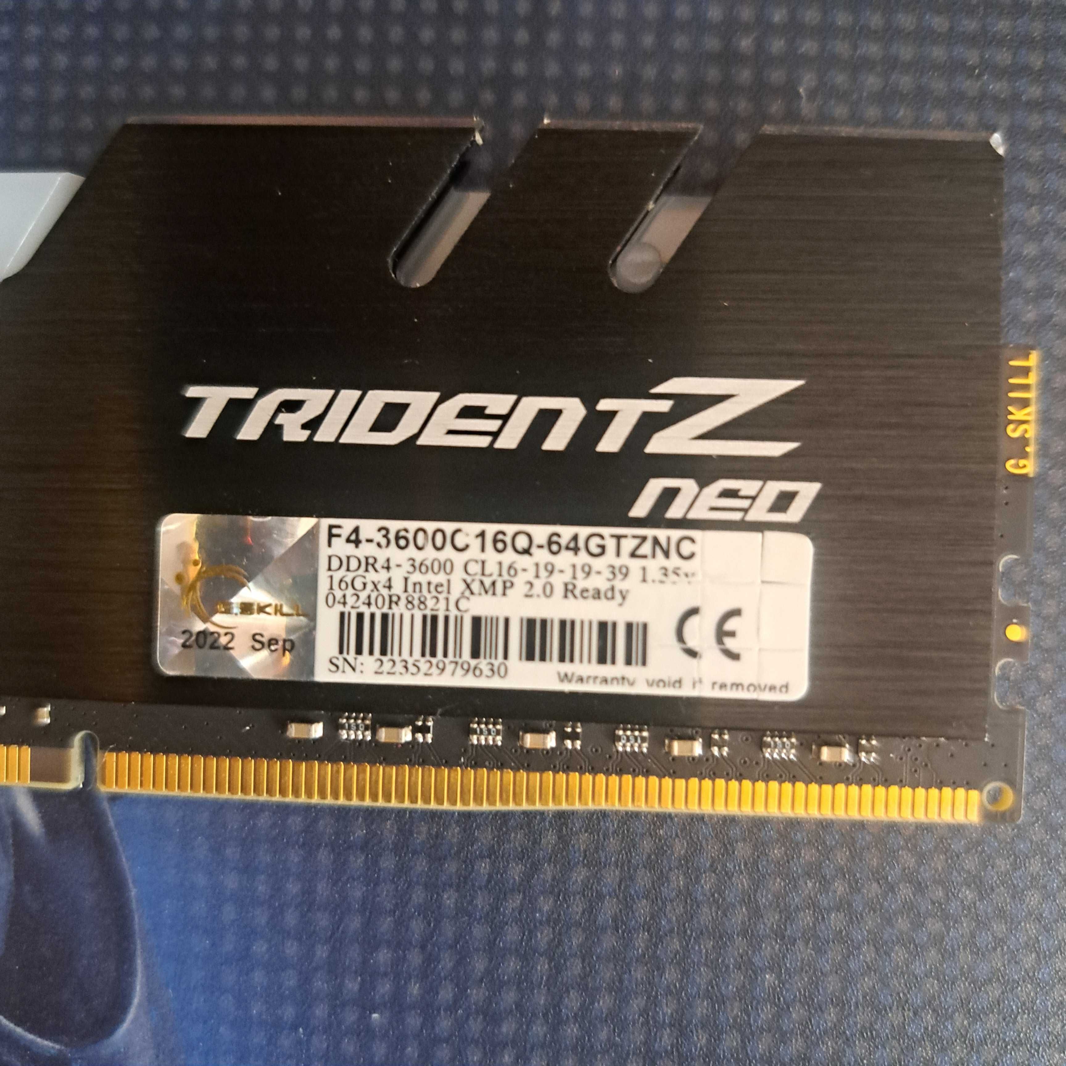 G.SKILL Trident Z NEO 1x16GB 3600mhz CL16