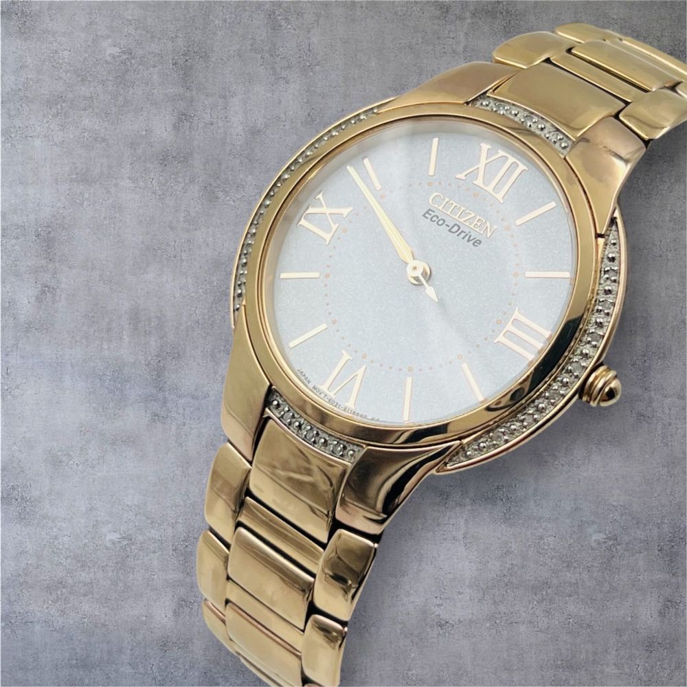 Citizen Eco-Drive Women's Ciena Diamond Accents Bezel Watch 35mm