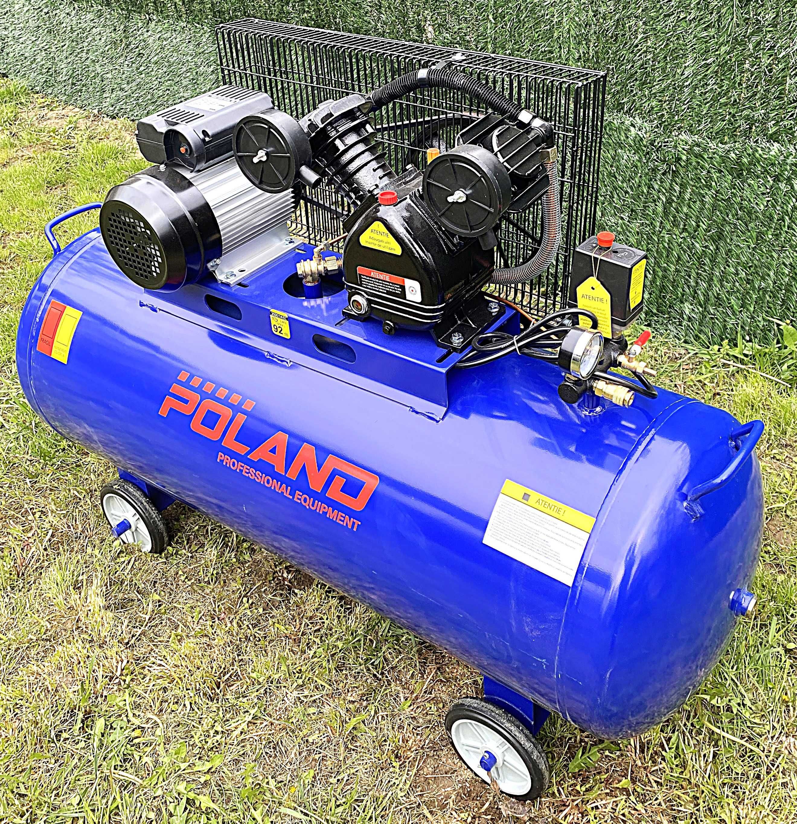 Compresor profesional 200L, 8 bari, 2 pistoane V, 220V