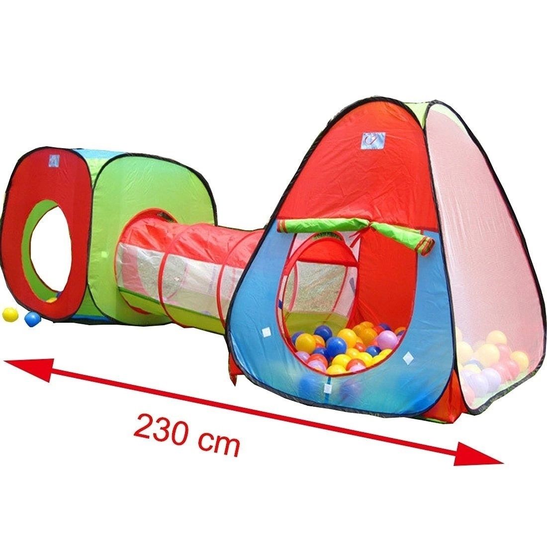 Детская игровая двойная палатка с тоннелем.