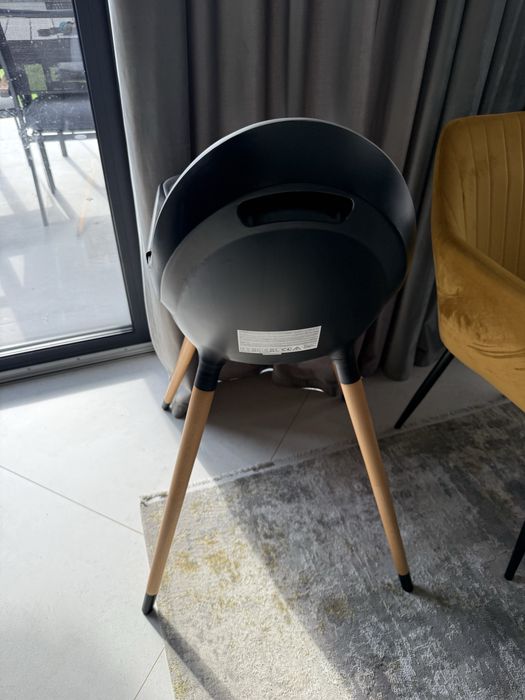 Scaun de masa 2 in 1 Kinderkraft Fini, Gri/Negru
